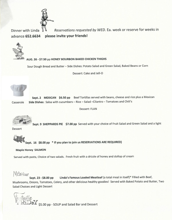 LindaDinnerSchedule1